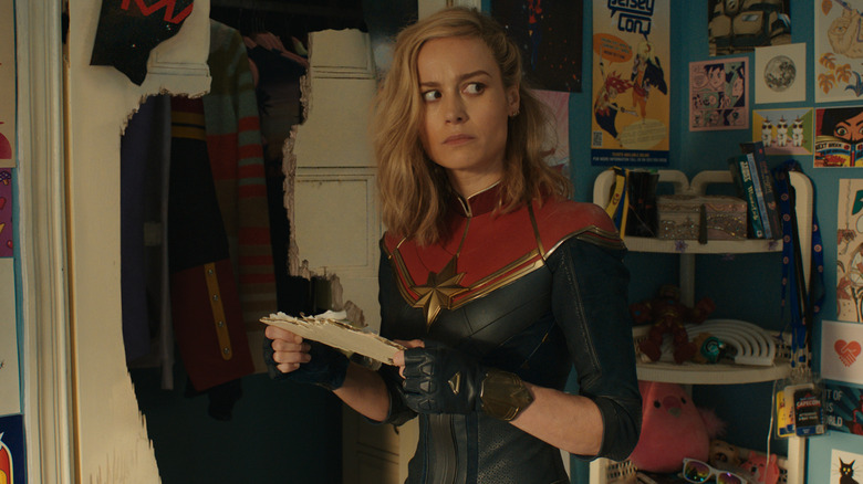 Carol Danvers looking confused