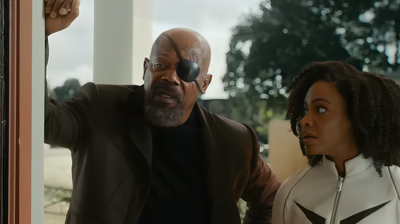 Nick Fury looking confused