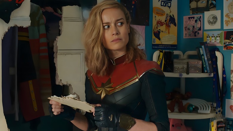 Carol Danvers looking confused