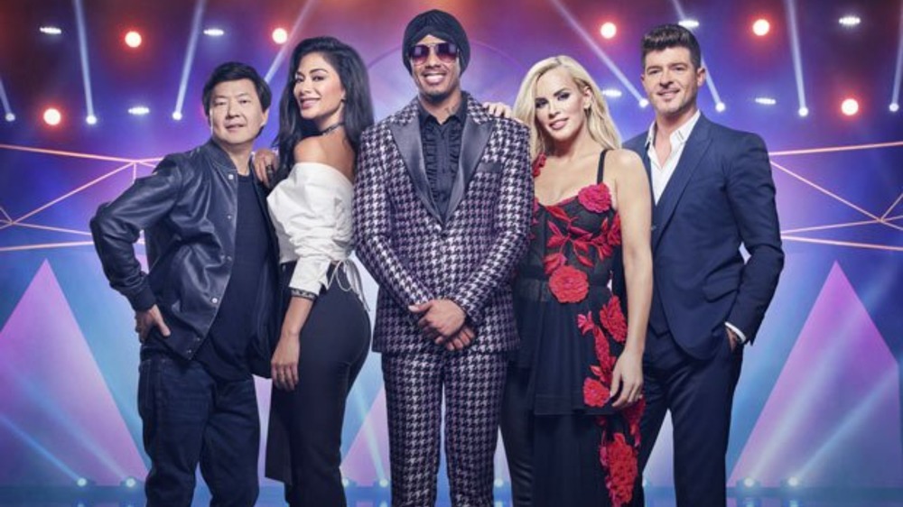 The Masked Singer judges pose together