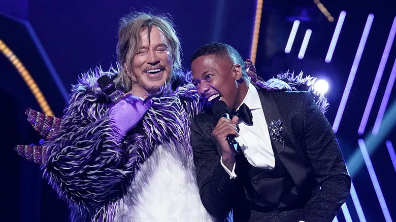 Mickey Rourke as Gremlin with Nick Cannon