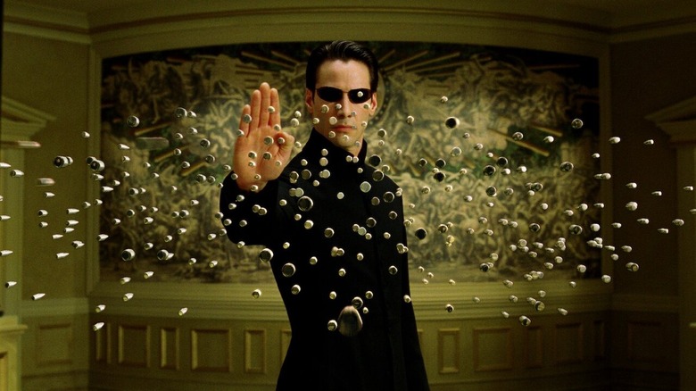 Neo stops a ton of bullets