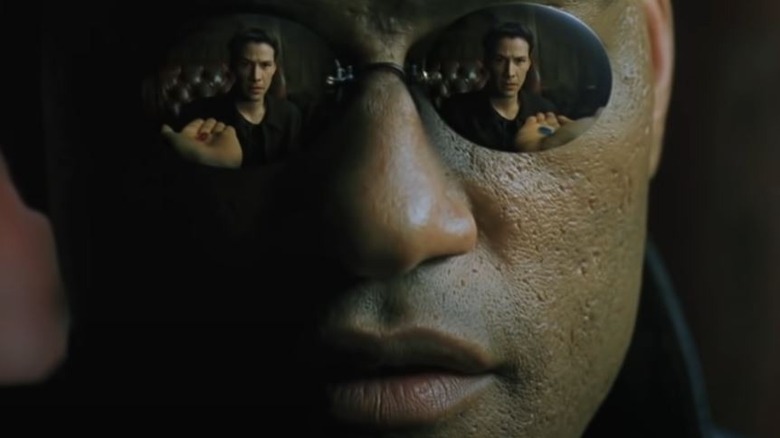 Morpheus Neo red pill blue pill