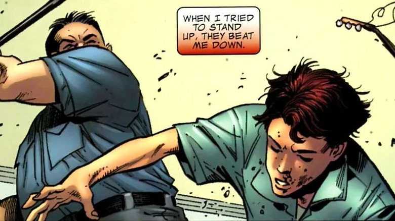 Rick Jones getting beat by an officer