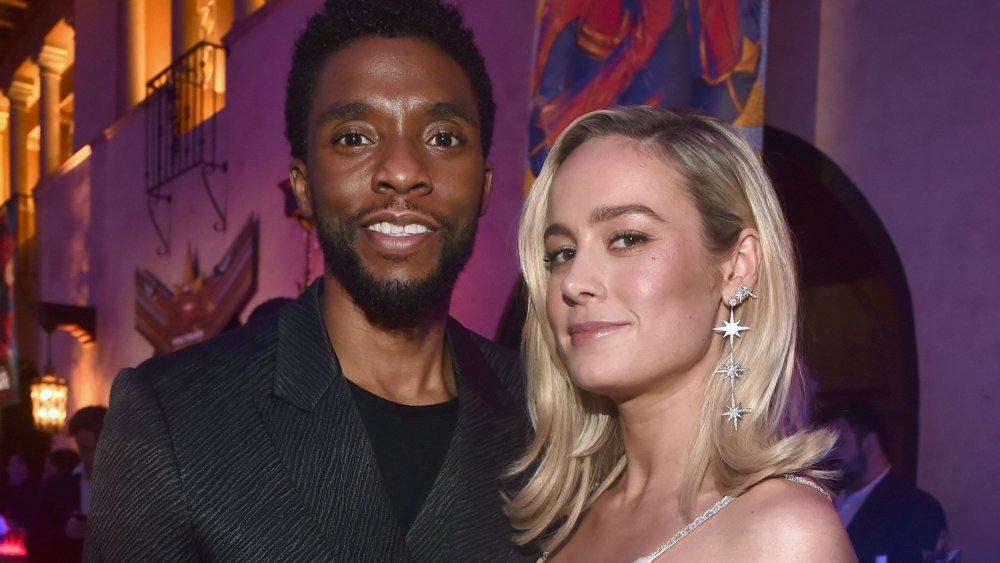 Chadwick Boseman and Brie Larson