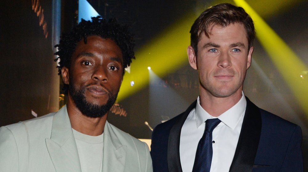 Chris Hemsworth and Chadwick Boseman