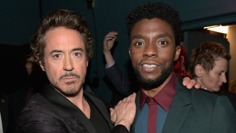 Robert Downey Jr. and Chadwick Boseman