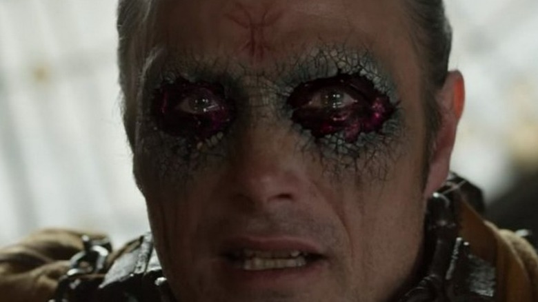 Kaecilius grimaces in Doctor Strange