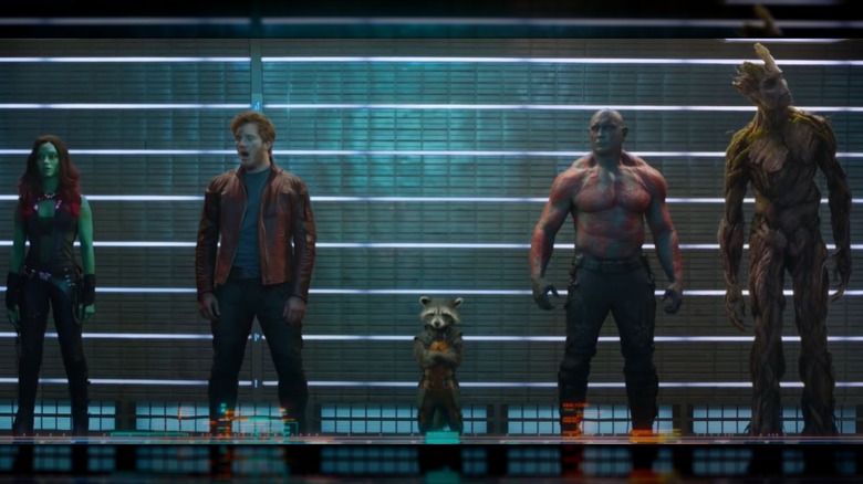Guardians of the Galaxy lined up