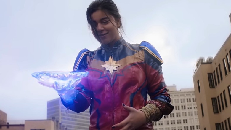 Kamala Khan testing out her powers