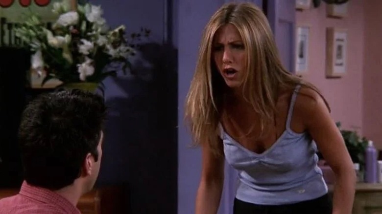 Rachel yelling at Ross on Friends