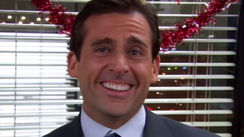 Michael Scott smiling