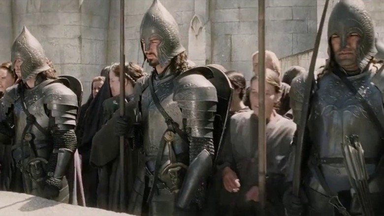 Gondorian soldiers standing