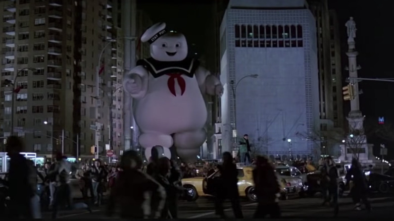 The Stay Puft man lumbers through downtown 