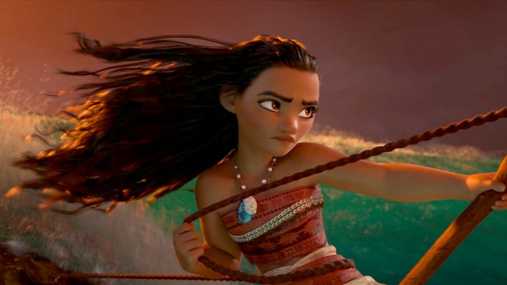 Moana on her boat in Moana