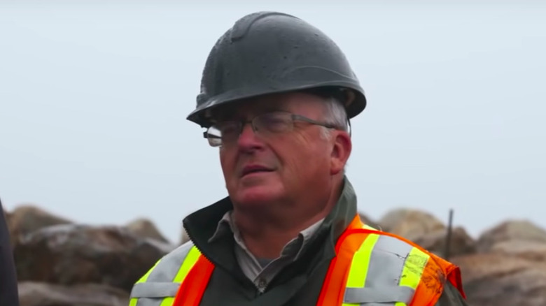 Charles Barkhouse in hard hat