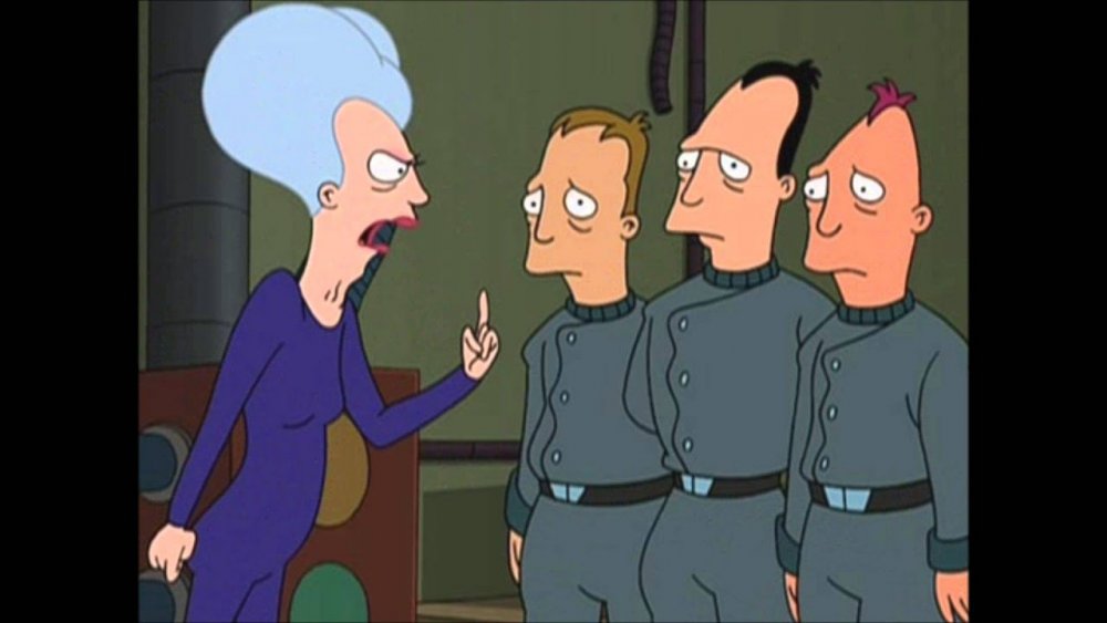 Mom and her sons from Comedy Central's Futurama