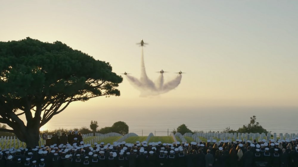 Top Gun Maverick trailer funeral scene