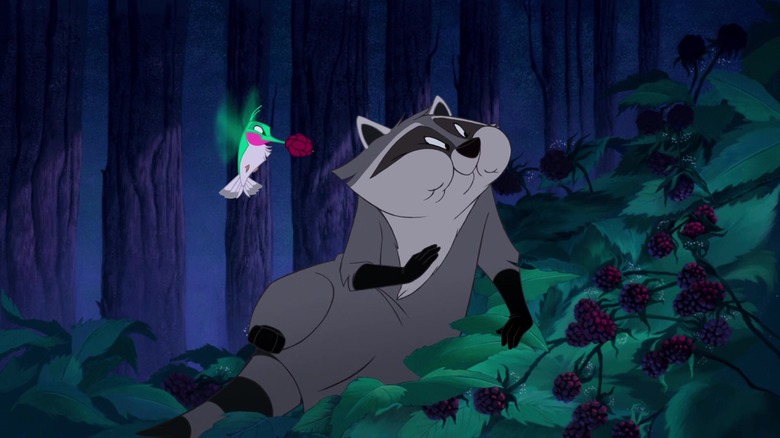 Meeko and Flit eating berries