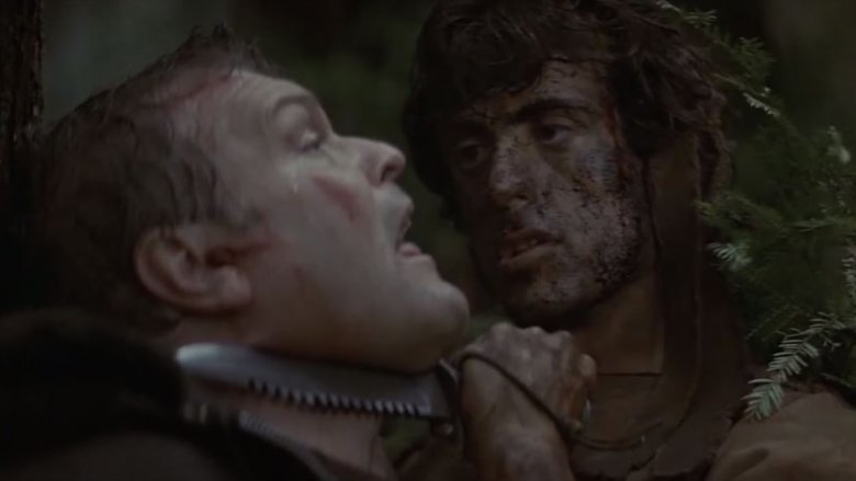 Sylvester Stallone and Brian Dennehy in First Blood