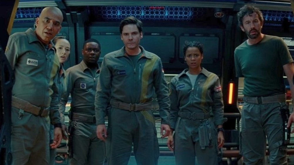 Gugu Mbatha-Raw, Daniel Bruhl, and David Oyelowo in The Cloverfield Paradox