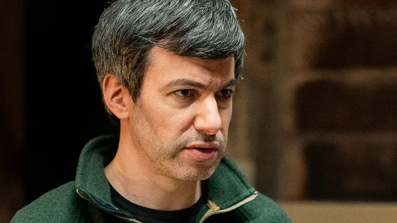 Nathan Fielder looking concerned