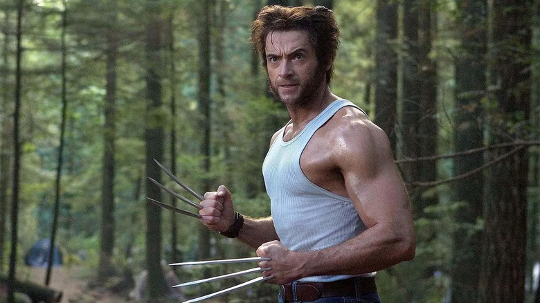 Wolverine with claws out