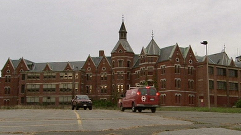 Cars parked at Danvers