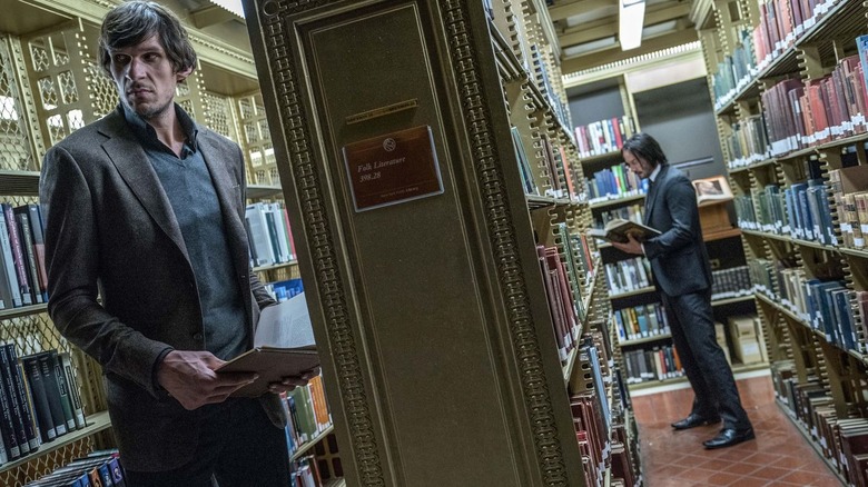 John Wick and Ernest in the New York Public Library