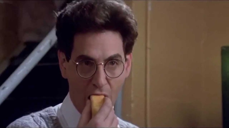 Egon eats a Twinkie