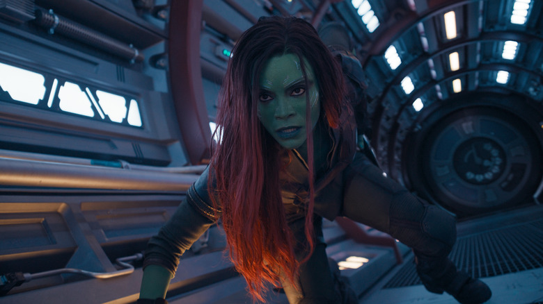 Gamora fights