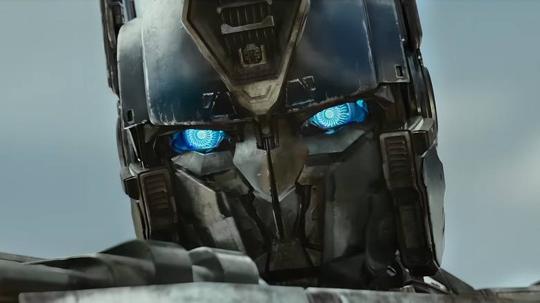 Optimus Prime stares