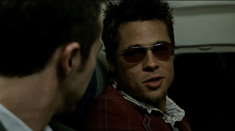 Brad Pitt Tyler Durden plane sunglasses