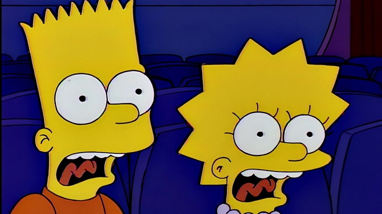 Bart an Lisa screaming 