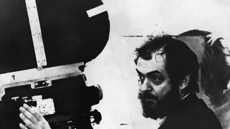 Stanley Kubrick filming