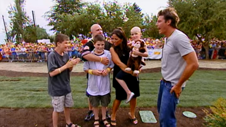 Ty Pennington cheers with family