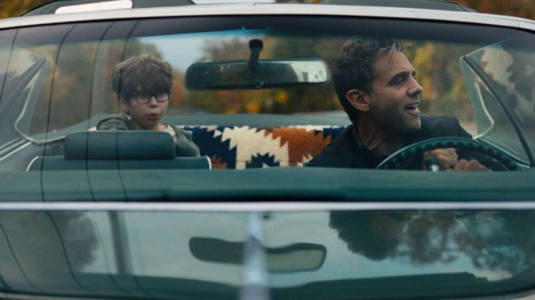 Max and Ezra in convertible