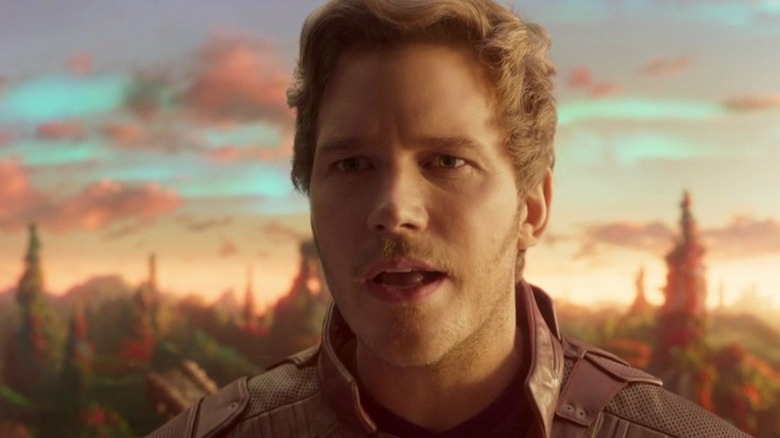 Chris Pratt as Peter Quill on the planet Ego in Guardians of the Galaxy vol. 2