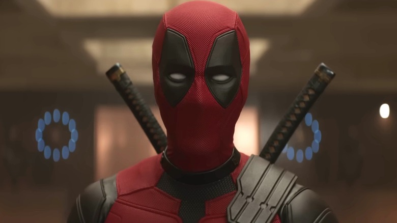 Deadpool wears katanas