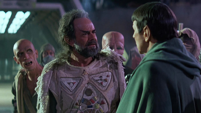 Sybok speaks to Spock