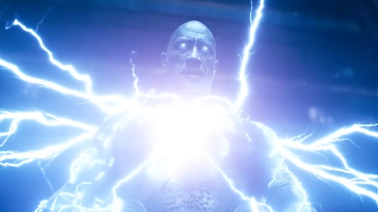 Black Adam lighting up