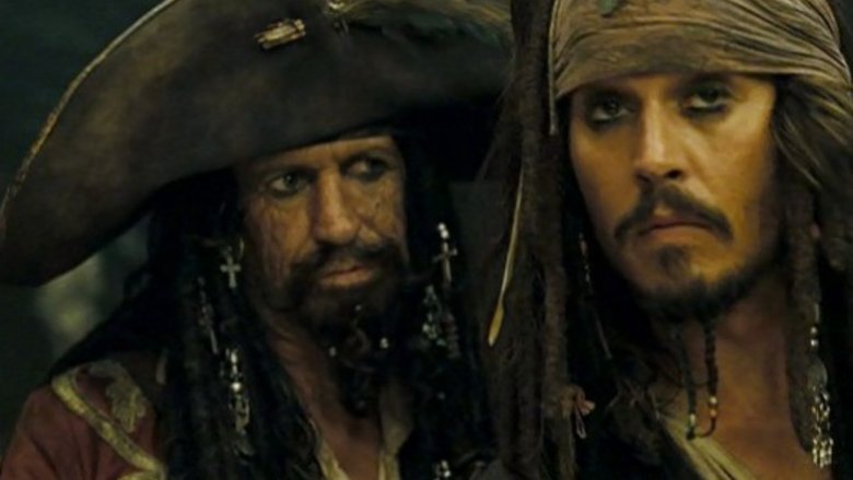 Keith Richards and Johnny Depp in 2007's Pirates of the Caribbean: At World's End