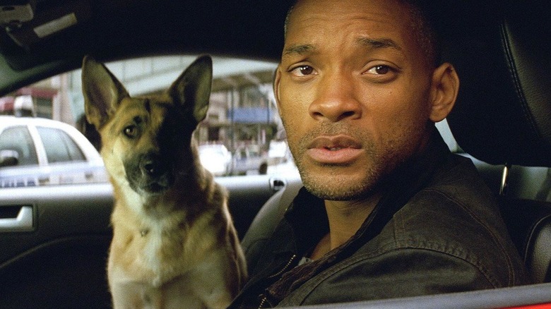 Will Smith with German Shepherd