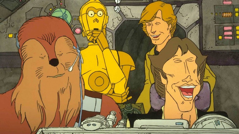 Scene from the animated sequence of the Star Wars Holiday Special