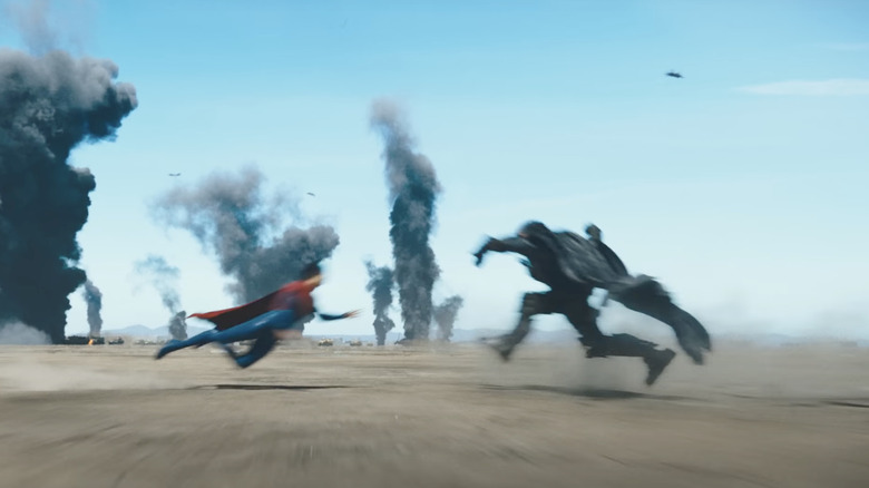 Supergirl fights Zod