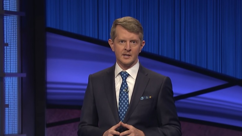 Ken Jennings addresses the audience