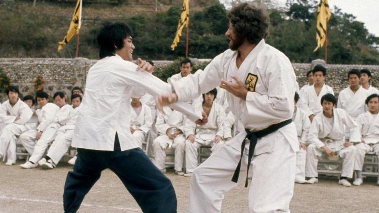 Bruce Lee and Bob Wall in Enter the Dragon