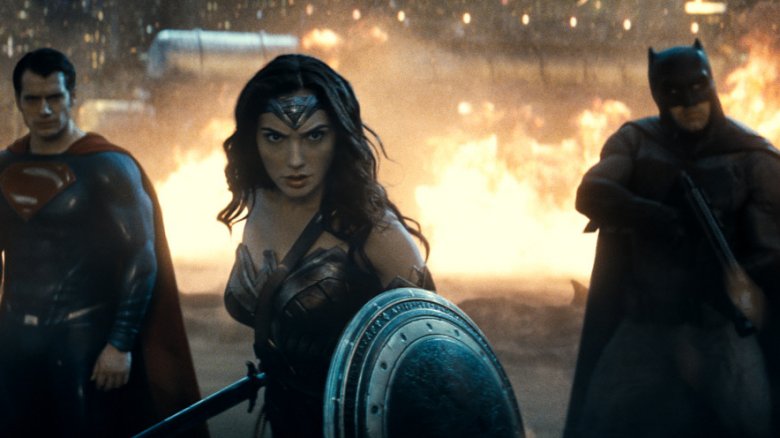 Henry Cavill, Gal Gadot, and Ben Affleck in Batman v. Superman: Dawn of Justice