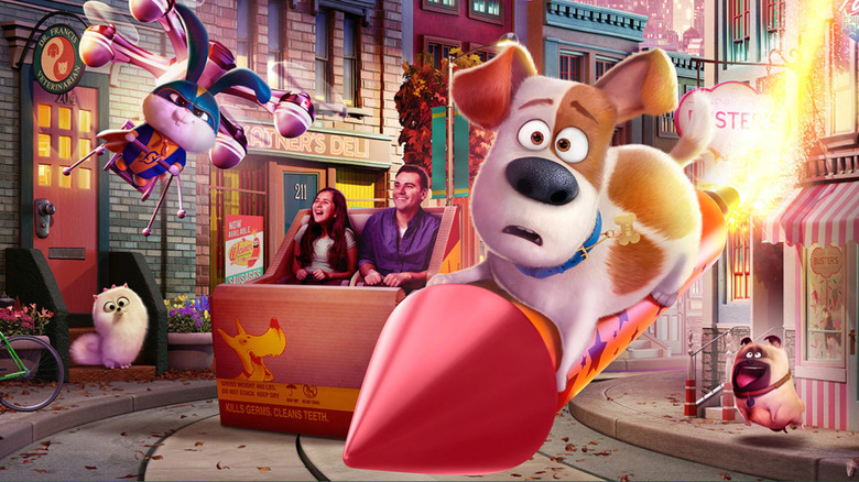 Concept art for Secret Life of Pets: Off the Leash at Universal Studios Hollywood