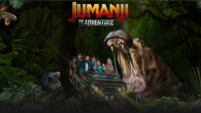 Teaser art for Gardaland's upcoming Jumanji: The Adventure ride